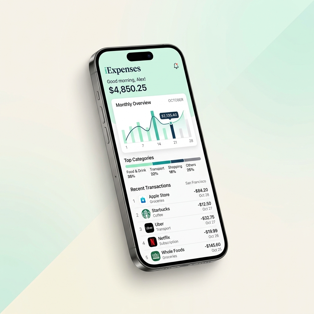 iExpenses — Privacy-First Expense Tracker & Budgeting App for iOS